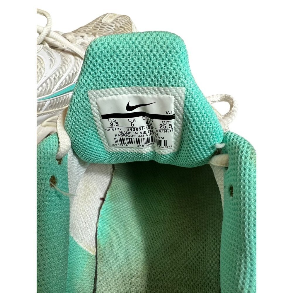 Nike Air Max Torch 4 Womens White Turquoise Running Shoes - Picture 9 of 9